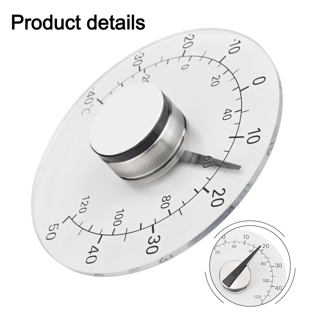 Outdoor Thermometer for Garden Kitchen Window (Up to 50°C)