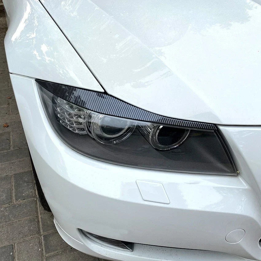 Headlight Eyebrow Eyelid Cover Trim for BMW 3 Series E90 E91 (2005–2012)