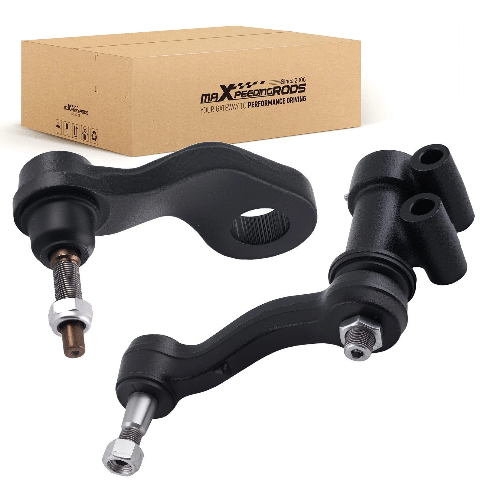 2X Steering Pitman Arm Idler Arm for Sierra Silverado 2500HD 3500HD (2011–2019)