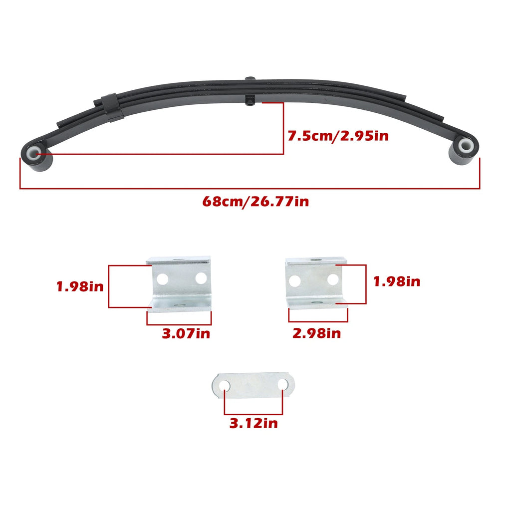 Single Trailer Axle Suspension Kit for Trailer (2000–2000)