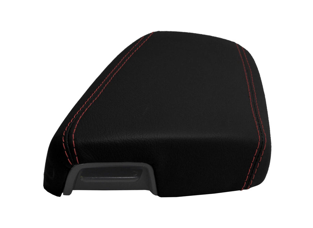 Center Console Lid Armrest Cover for Kia Optima (2011–2015) Red Stitch