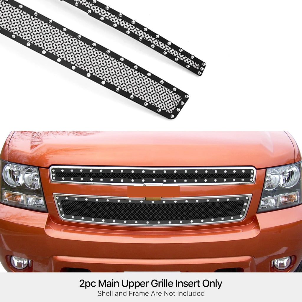 Stainless Steel Mesh Grille for Chevy Avalanche/Suburban/Tahoe (2007-2014)