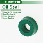 Set of 5 Oil Seal Ring 10x20x8mm for Rotary Shaft (High Pressure)