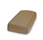 Center Console Lid Armrest Cover for Acura TL (1995–1998) Dark Beige PVC Leather