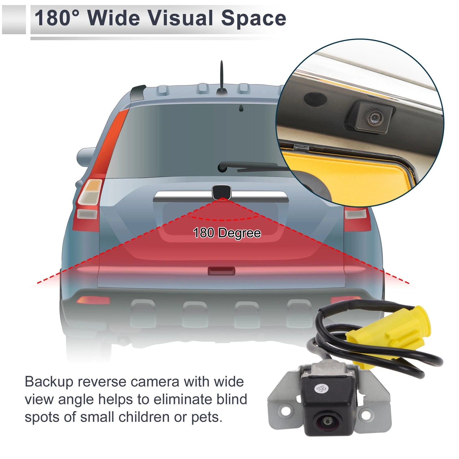Rear View Camera for Hyundai Tucson (2011–2013) 120-180 Degree