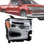 Headlight Assembly for Chevrolet Silverado 1500 LTZ RST (2022–2024) LED