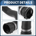 Radiator Hose for Audi A8 Quattro 3.0L (2012–2016) No. 4H0121101AB Black