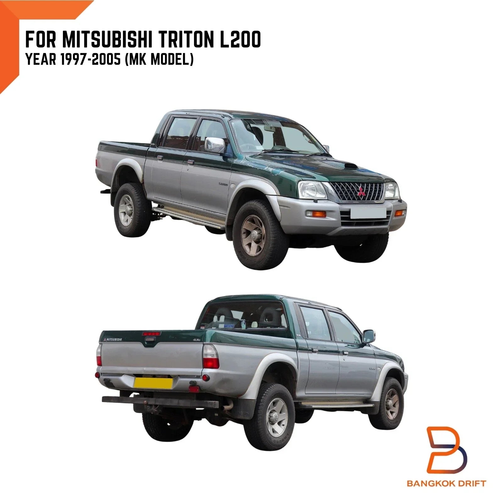 LED Smoke Tail Light for Mitsubishi Triton MK Ute (1996-2005)