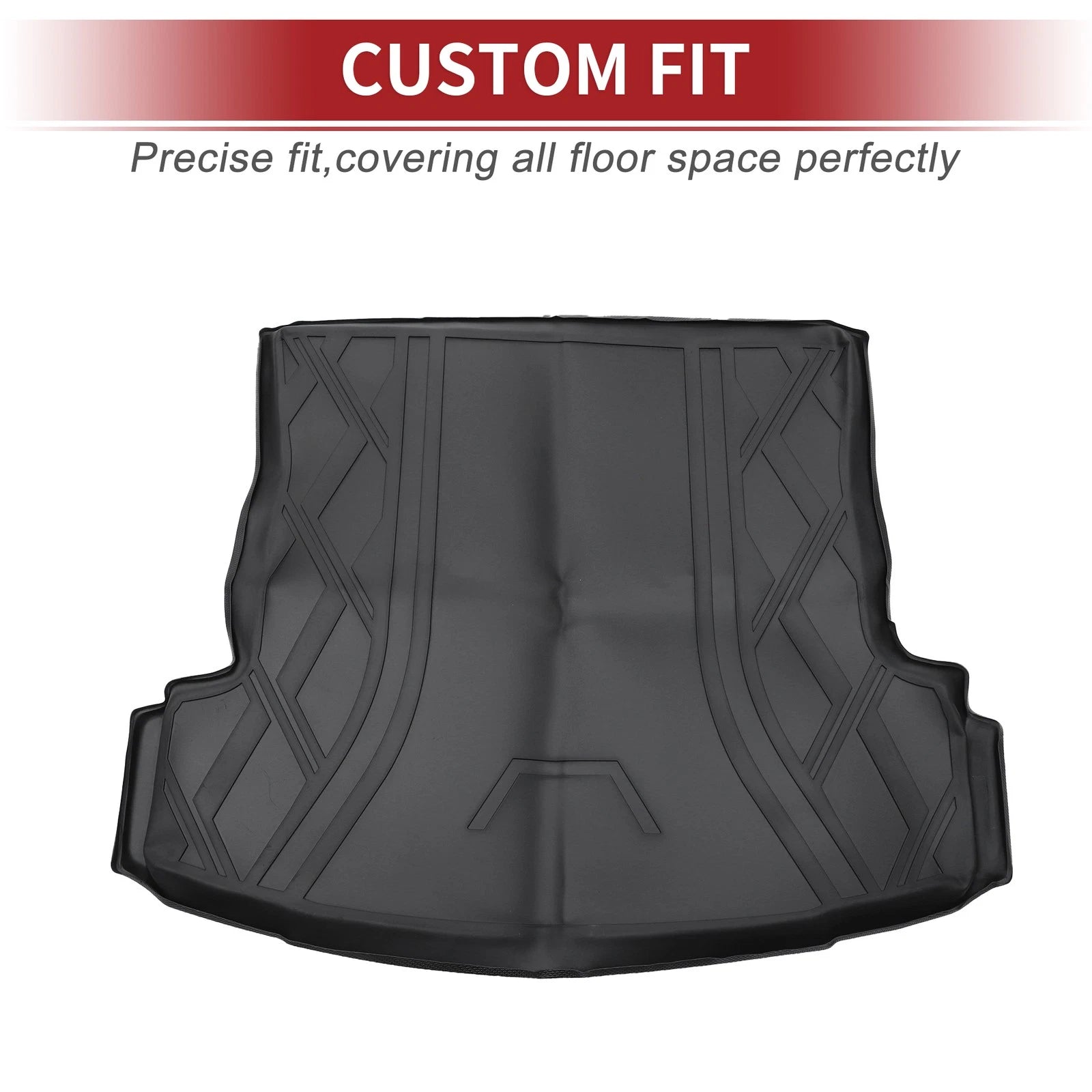 Cargo Liner Rear Trunk Mat for Volkswagen Jetta (2019–2023) TPE Diamond Pattern