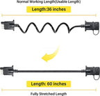 5 Feet Trailer Extension Cable 4 Pin Male Female Connector 18AWG