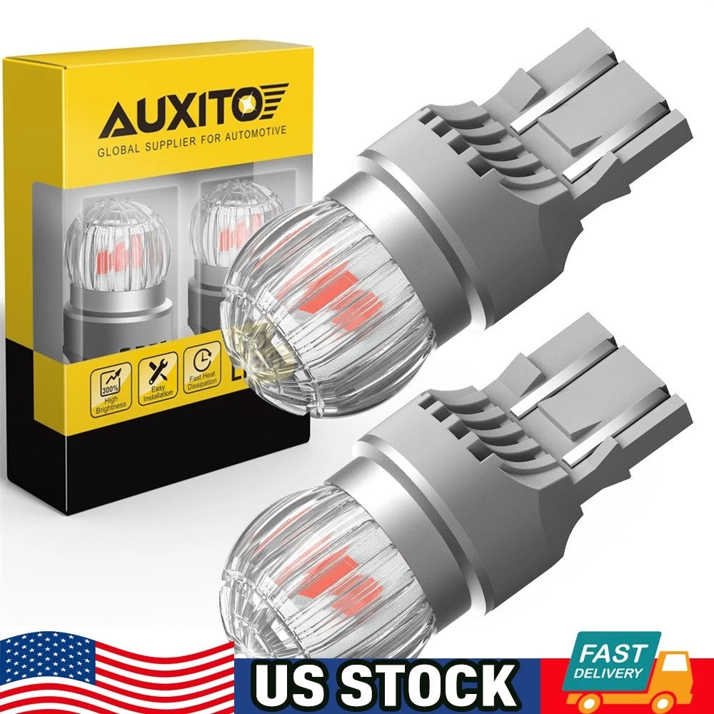 Red LED Turn Signal Brake Tail Light for AUXITO 7440 7443 7444