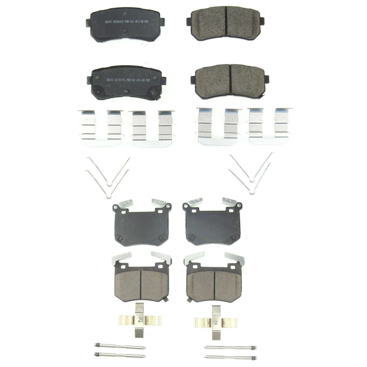 PowerStop Z17 Low-Dust Ceramic Disc Brake Pads Kit for Genesis G70 (2019–2023)