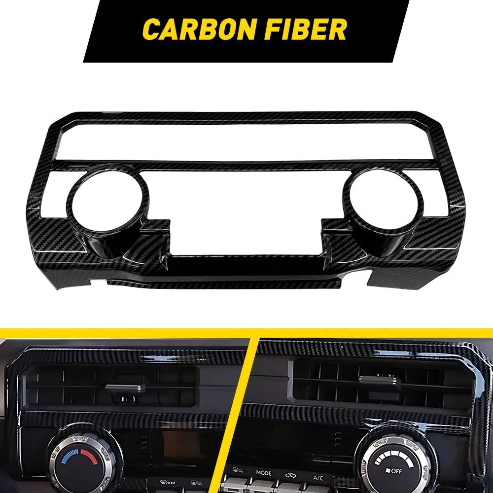 ABS Carbon Fiber Air Outlet Vent Frame Trim for Toyota Tacoma (2024–2026)