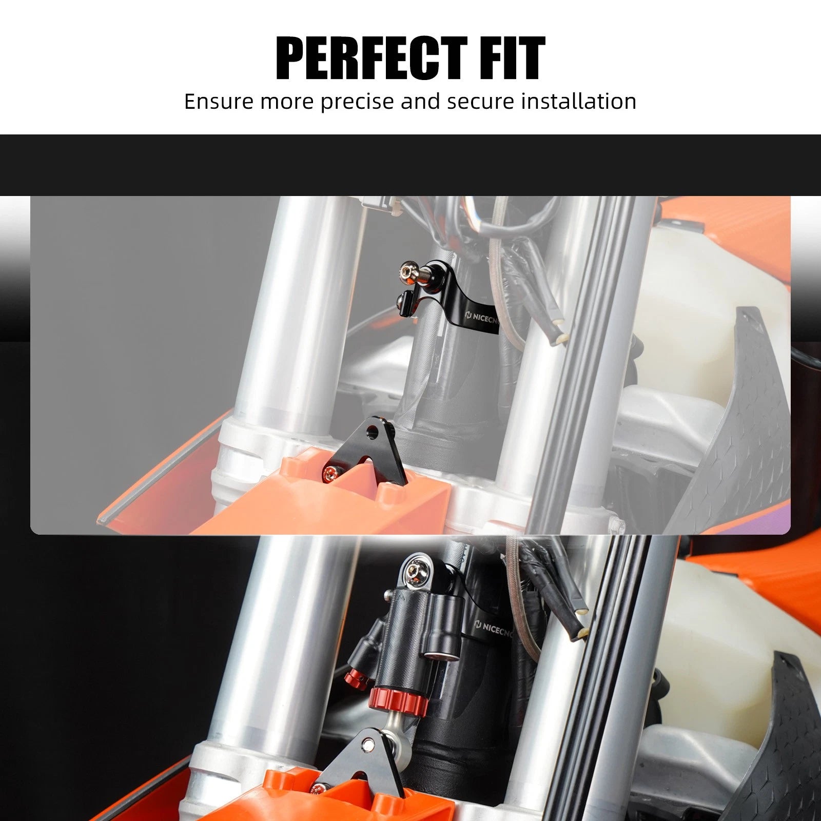 Steering Damper Mounting Bracket for KTM 250 350 450 SX-F XC-F (2023–2025)