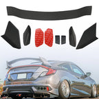 Rear Lip Spoiler for Honda Civic Sedan (2016–2021) Matte Black