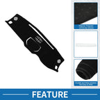 Dashboard Cover Mat for Toyota Tundra (2014–2021) Sun Protector Black