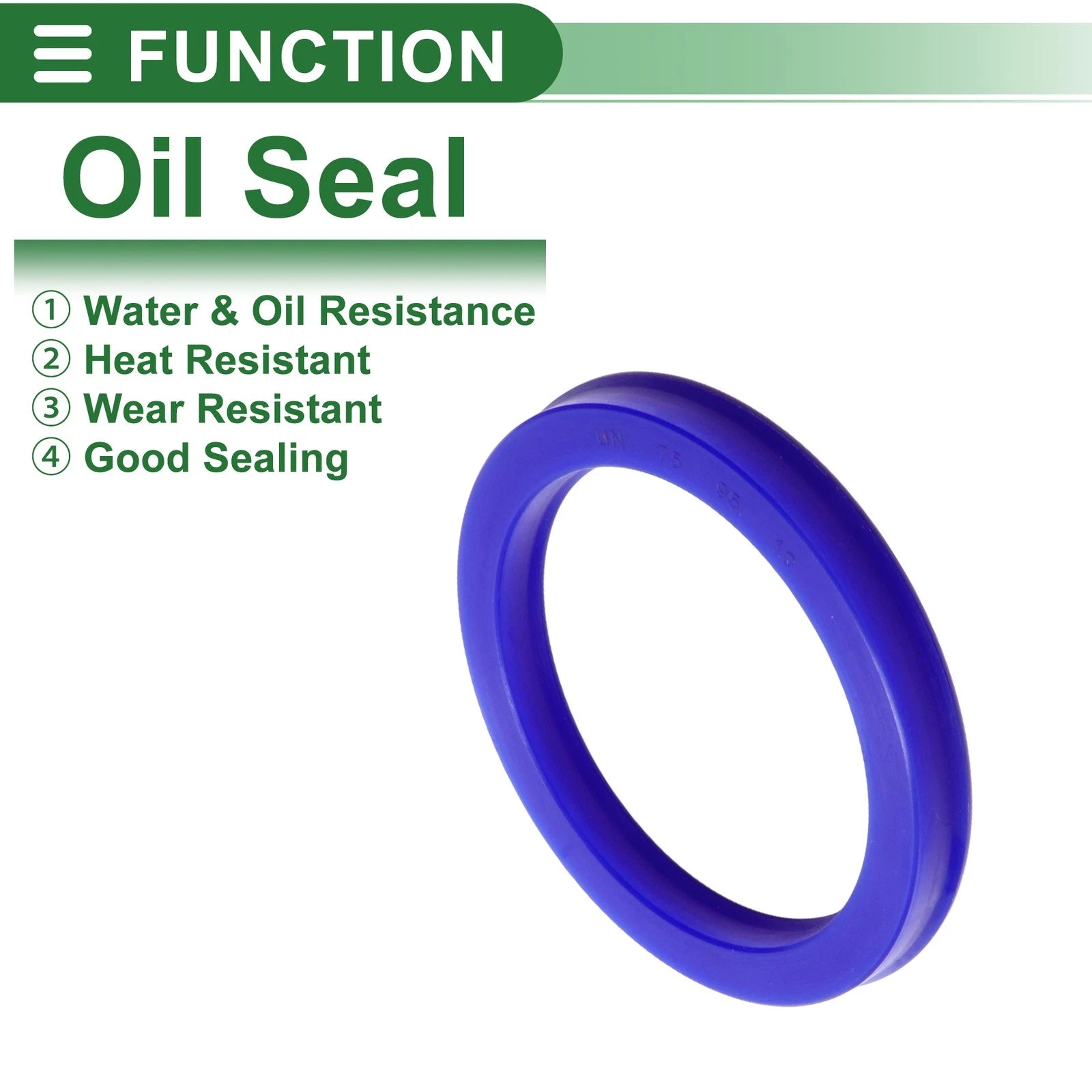 Set of 5 Oil Seal Rotary Shaft Seal 75x95x10mm High Pressure for Various Models