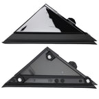 Left Right Side Mirror Flag Applique for Fiat 500 (2012–2019) Black