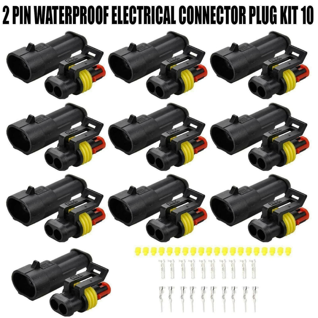 10X2 Pin Weatherproof Car Electrical Connector Kit for Marine Applications
