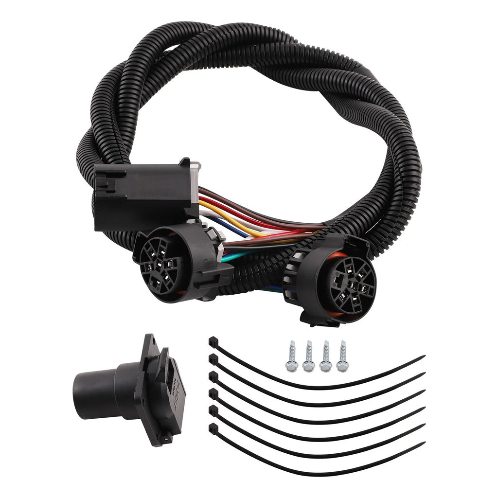 7Pin Trailer Wiring Harness Plug Connectors for GMC Ram (56070)