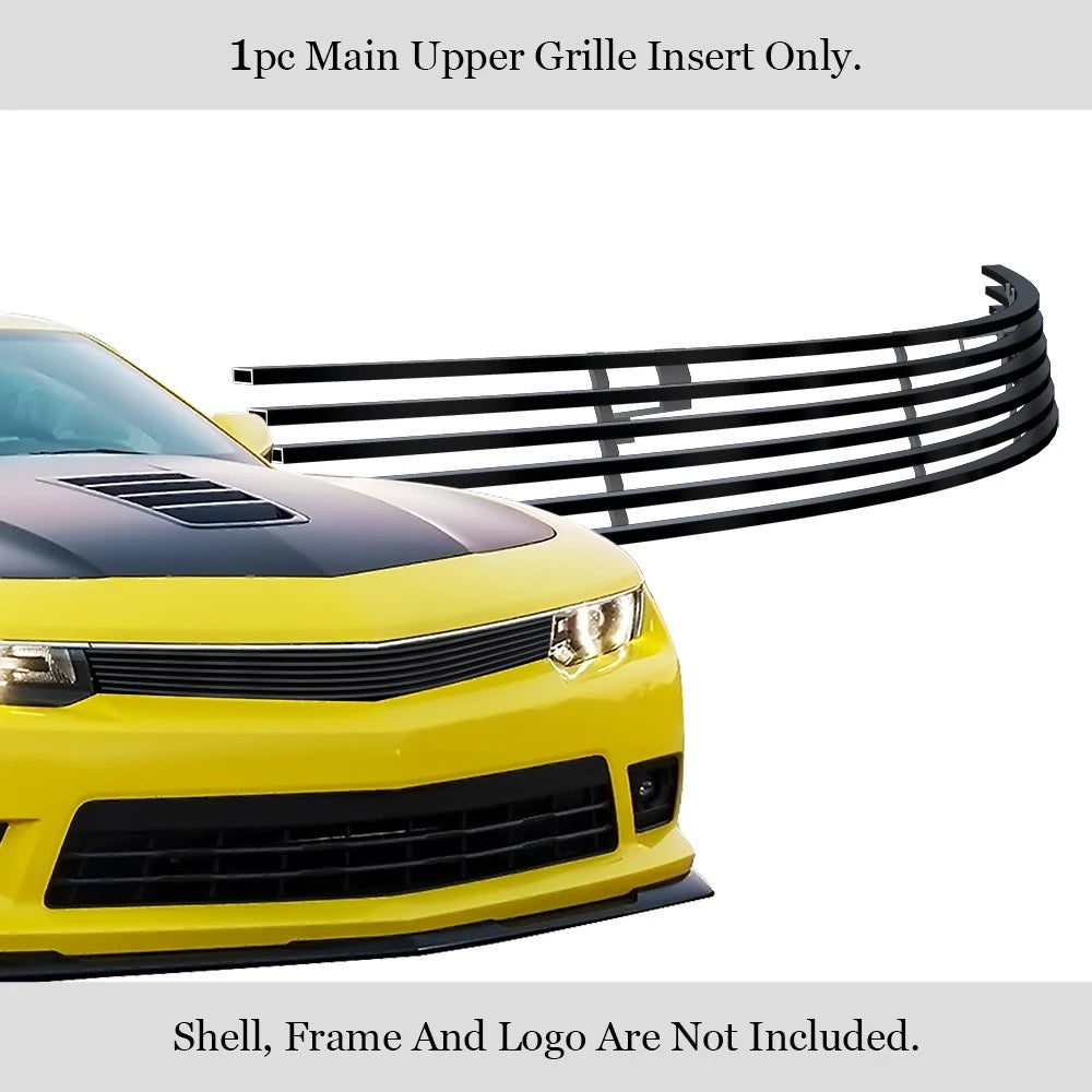 Upper Stainless Black Billet Grill Insert for Chevy Camaro SS/LS/LT (2014-2015)