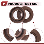 2X Oil Seal Rotary Shaft Seal FKM Rubber 17x30x5mm for Various Models