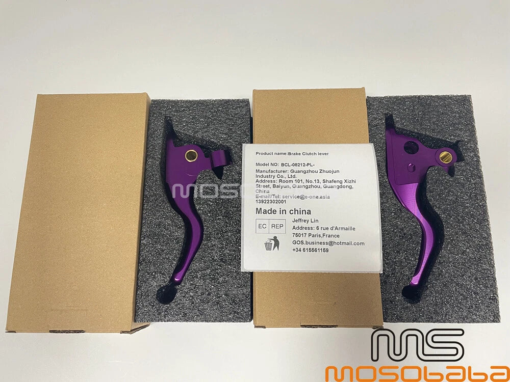 Purple Hand Brake Clutch Levers for Harley Electra Glide (2009-2023)