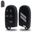 Silicone Smart Key Fob Shell Cover for Jeep Chrysler Dodge (2014–Up)