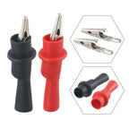 Electro Test Multimeter Clips with Insulated Crocodile Clamps for Automotive