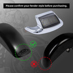 ABS Chrome Smoke Front Fender Tip Light for Harley Electra Glide (2014–2023)