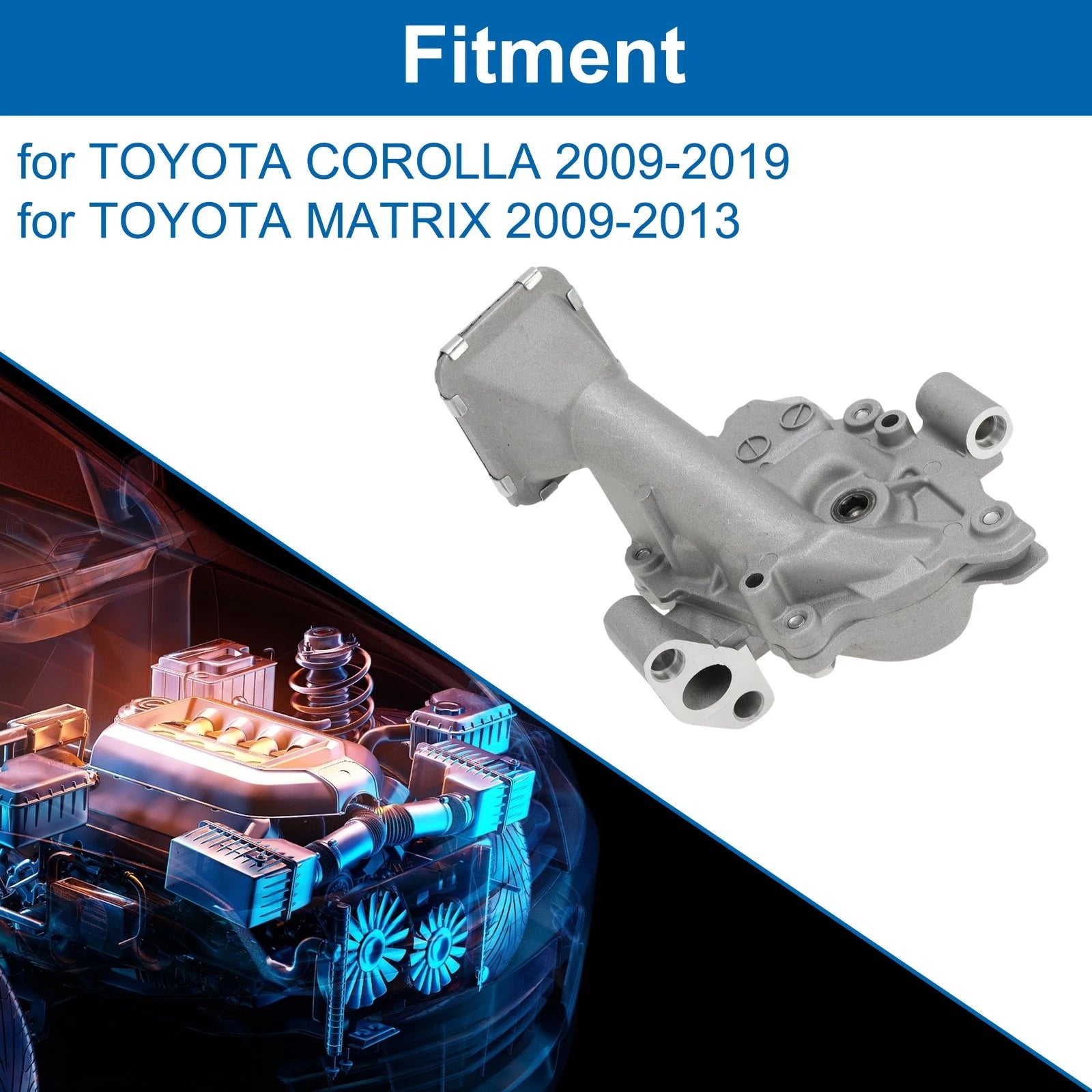 Engine Oil Pump for Toyota Corolla (2009–2019) 151000T010/151000T030