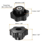 Set of 4 Star Knobs for M8 Threaded Handles (48mm, 38mm)