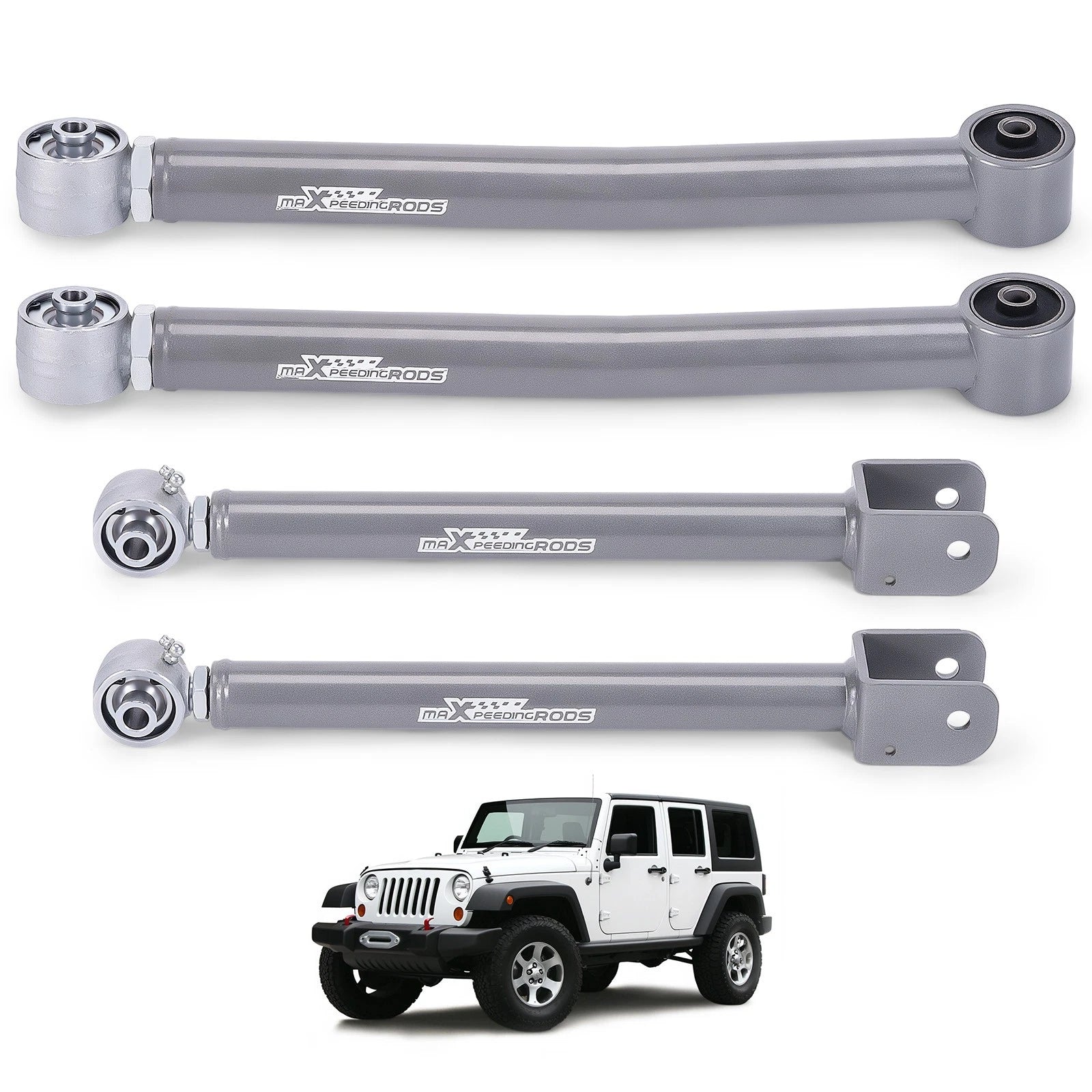 Adjustable Control Arms Set for Jeep Wrangler JK Unlimited (2007–2018)