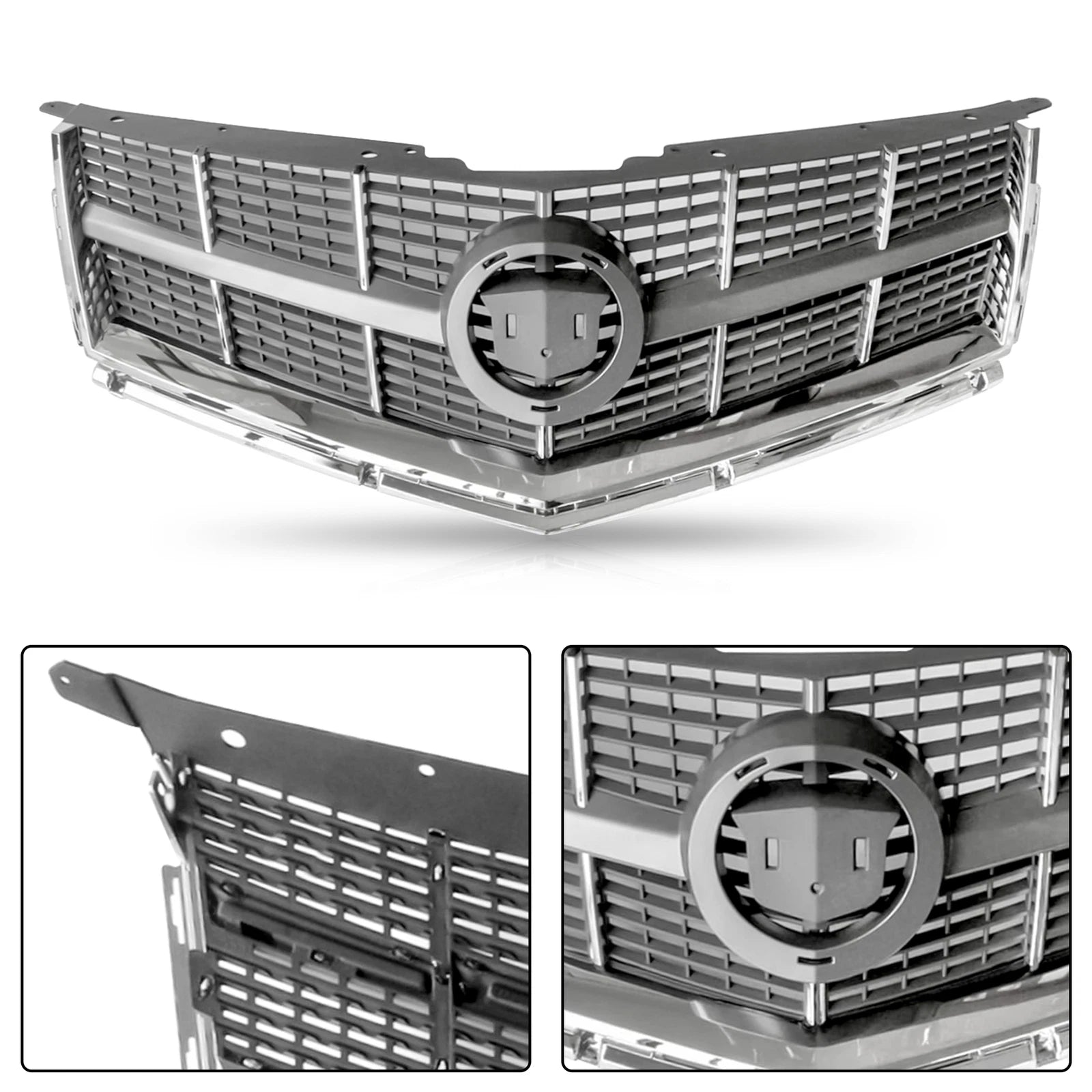 Chrome Front Bumper Upper Grille for Cadillac SRX (2010-2012)