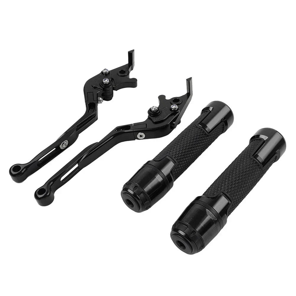 Black Extendable Brake Clutch Lever Grip for BMW F800GS/ADV (2008-2018)