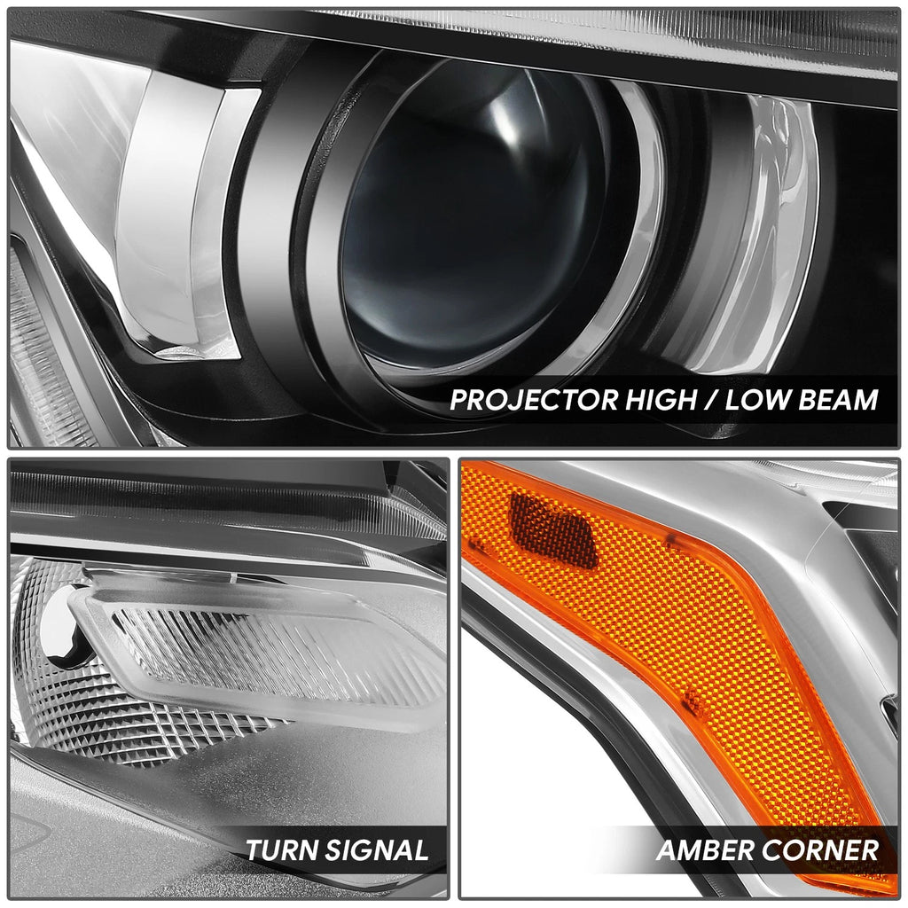 Chrome/Amber Projector Headlight for Chevrolet Traverse (2018–2021)