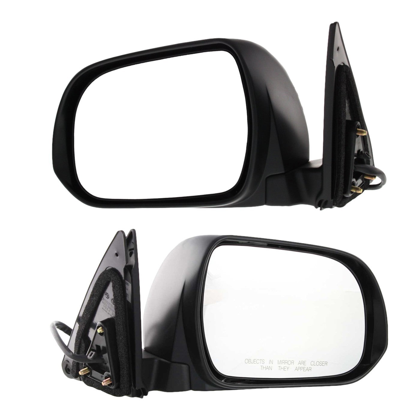 Set of 2 Heated Power Mirrors for Toyota Highlander (2008–2013) with Puddle Light