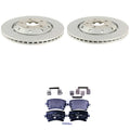 Set of 2 Rear 324mm Rotors & Low-Met Disc Brake Pads for RS4 BNS (2007–2008)