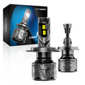 2X H4 LED Headlight Bulbs Kit for Universal Vehicles (50000LM, 240W)