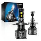 2X H4 LED Headlight Bulbs Kit for Universal Vehicles (50000LM, 240W)