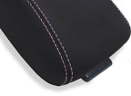 Leather Console Lid Armrest Cover for Honda CR-V (2017–2021) Pink Stitch