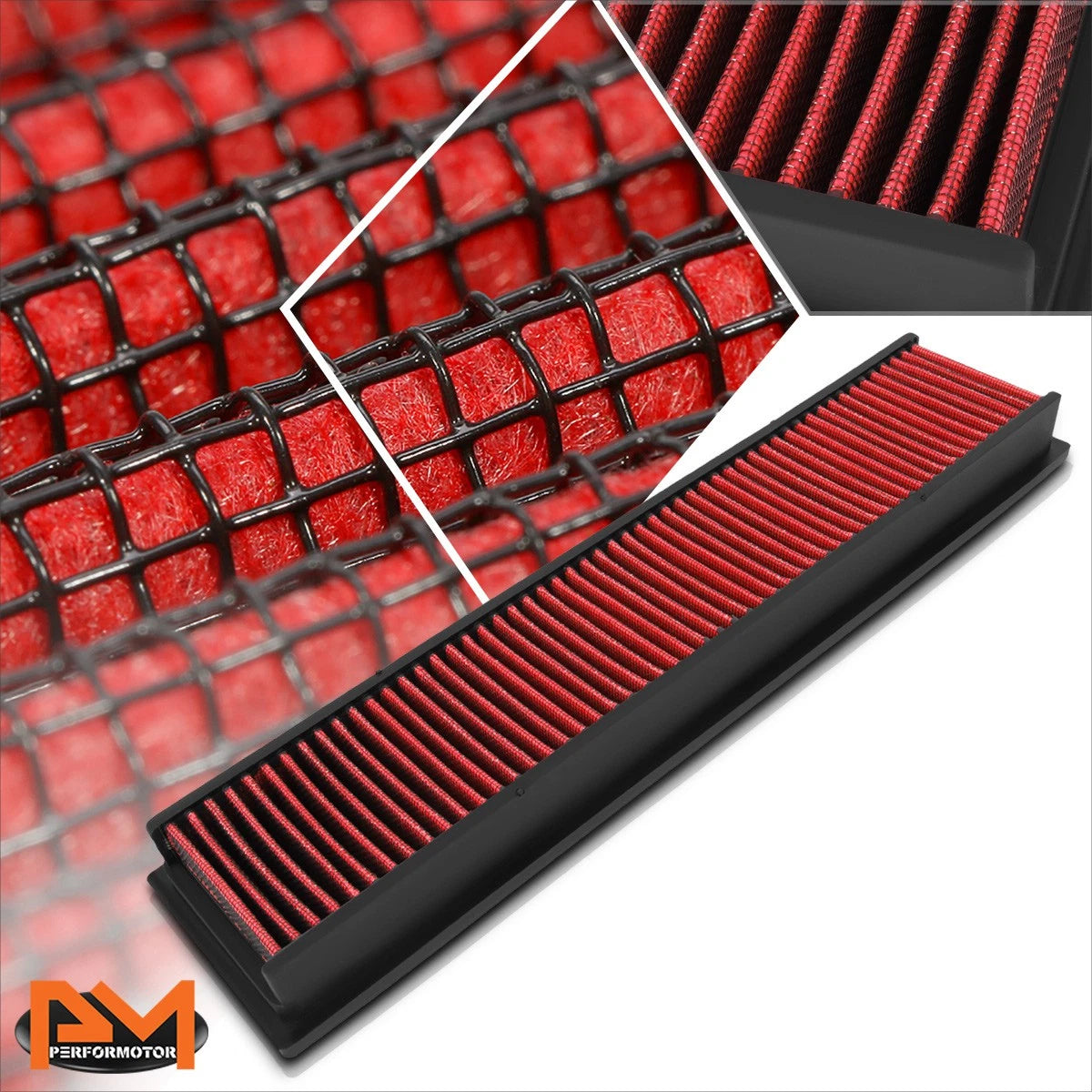 Reusable High Flow Air Filter Panel for Mitsubishi Lancer/Outlander (2014–2019)