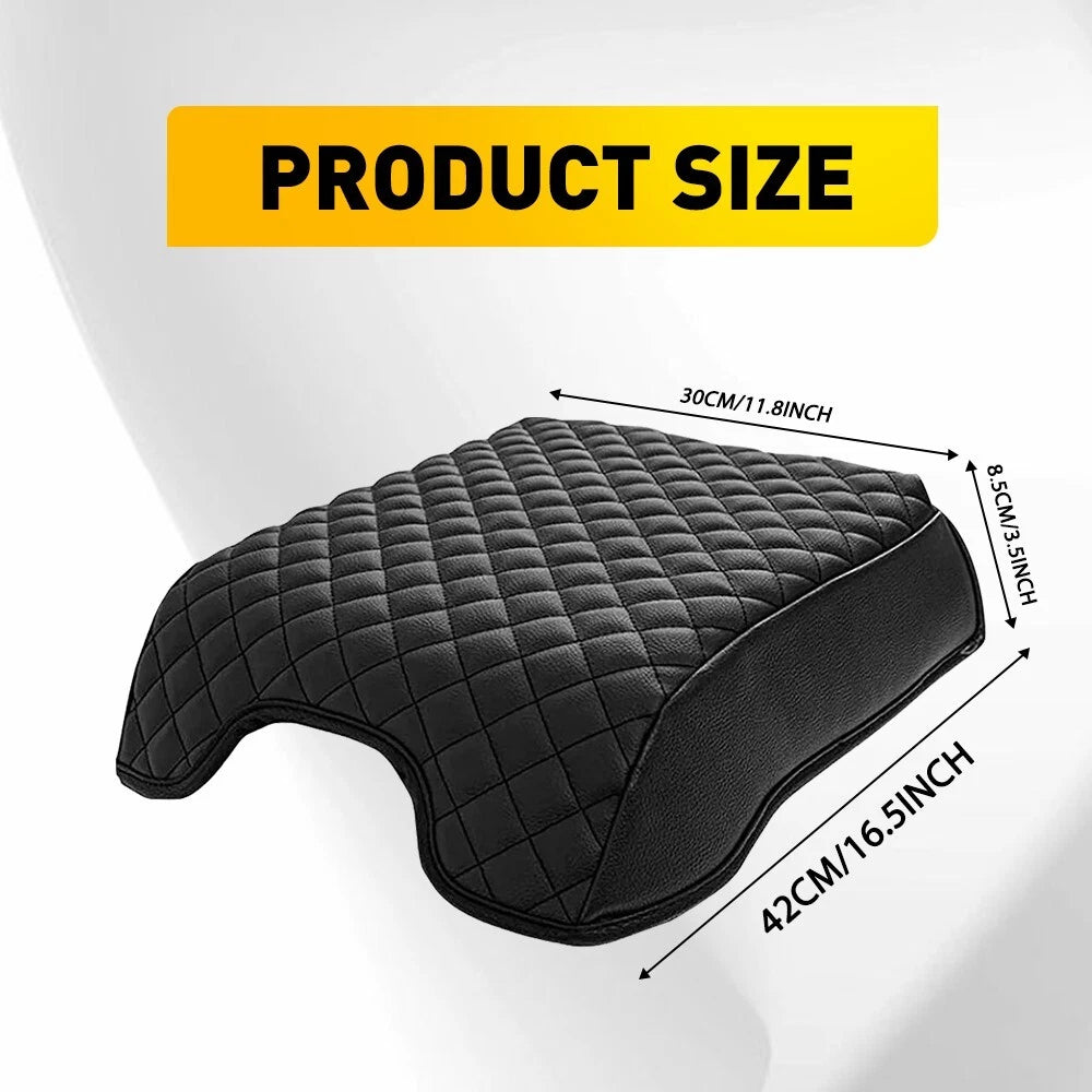 Center Console Lid Armrest Cover Pad for Ford F150 F250 F350 (2015–2022)