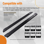 Aluminium Running Boards Side Steps for Ford F-150 (2004–2014)
