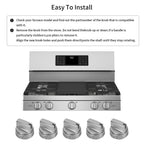 Stainless Steel Control Knob for GE Gas Range Stove