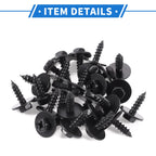 25 Pcs Fender Liner Splash Shield Bumper Cover Screw for Toyota Avalon (1995–2020)