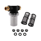 Brass Hose Inline Filter for Pressure Washer 3/4" Thread (Stainless Steel)
