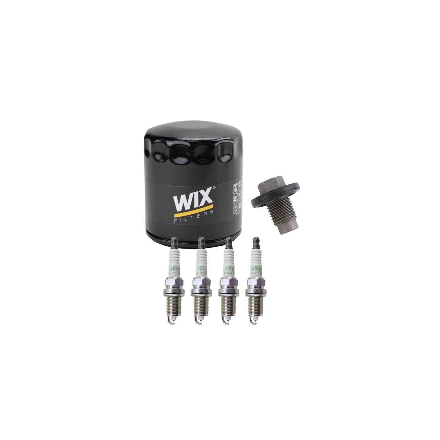 Wix Engine Oil Filter & NGK Spark Plugs Set for Avenger Compass Patriot (L4)