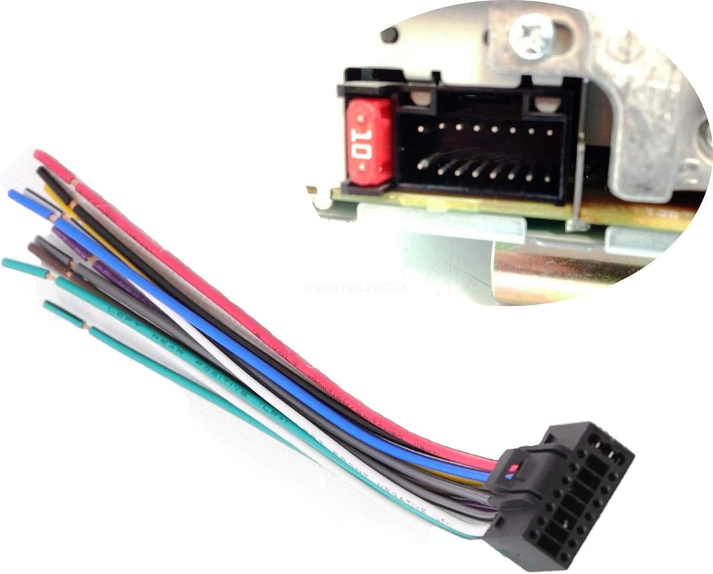 16 Pin Radio Stereo CD Player Plug Wire Harness for Kenwood KDC-7080