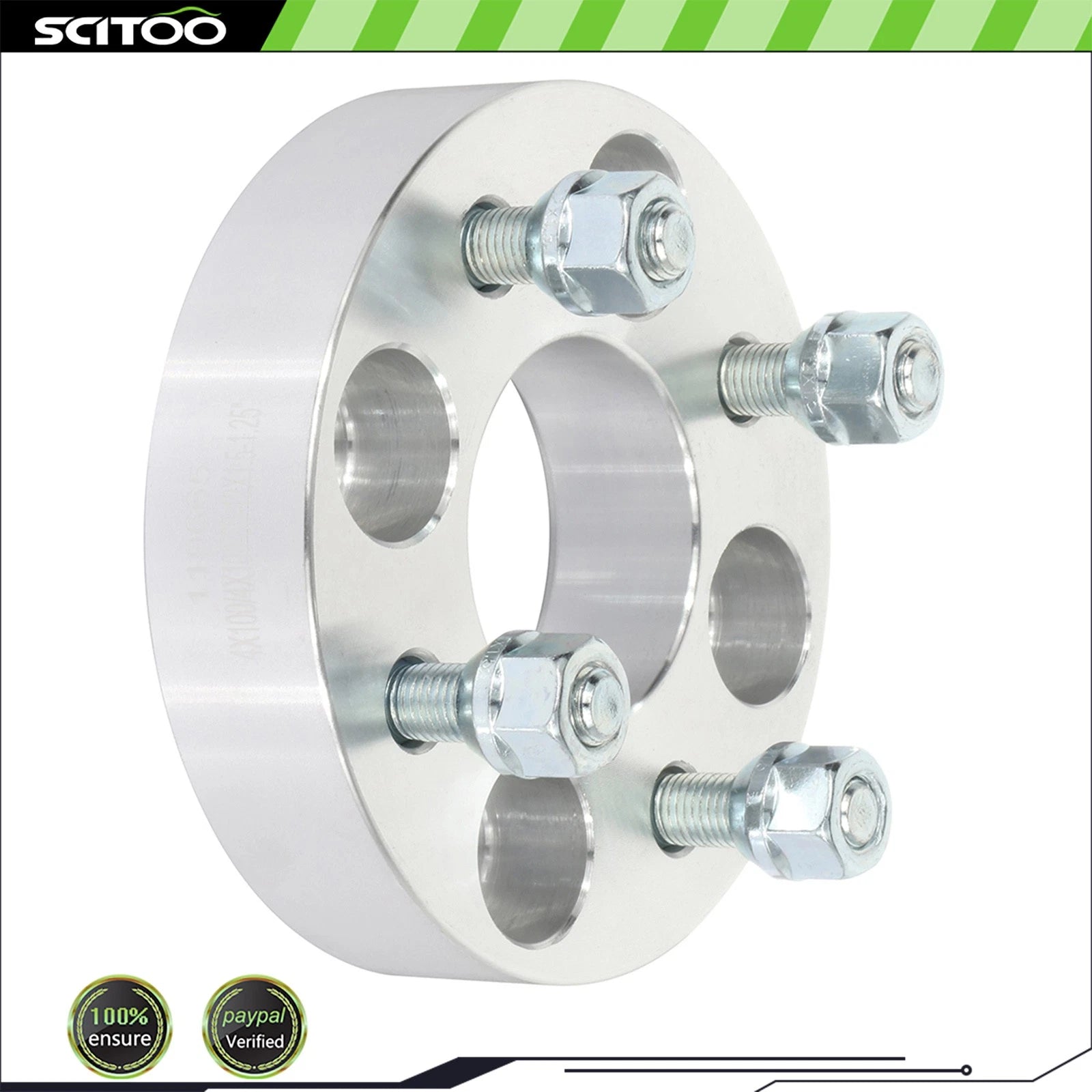 Set of 4 Wheel Spacers 4x100 1.25" 12x1.5 for Toyota Corolla Honda Civic